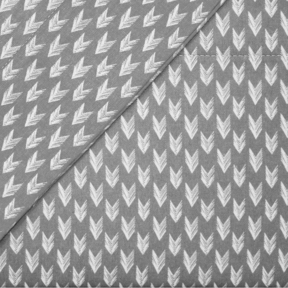 Cuddl Duds NWT Full Sheet Set- Gray Arrowhead - Picture 2 of 4